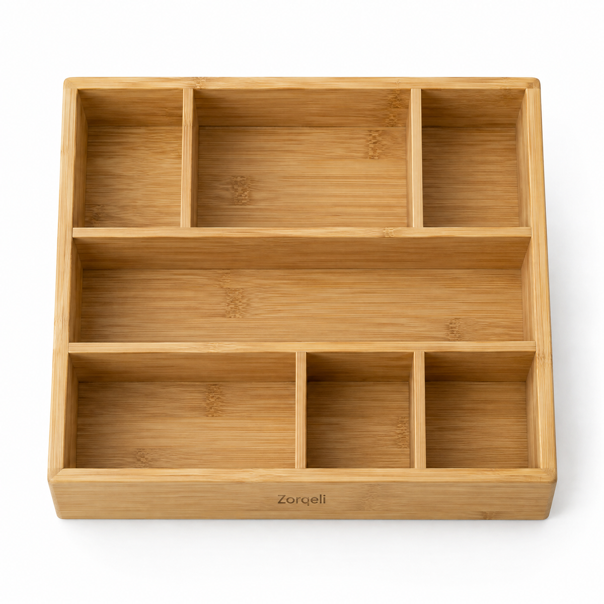 Zorqeli™ Bamboo Bedside Organizer