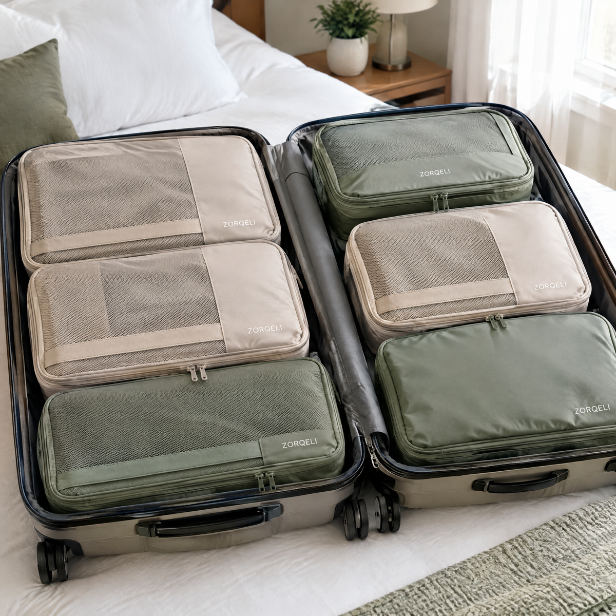 Zorqeli™ Compression Packing Cubes 6-Piece Set