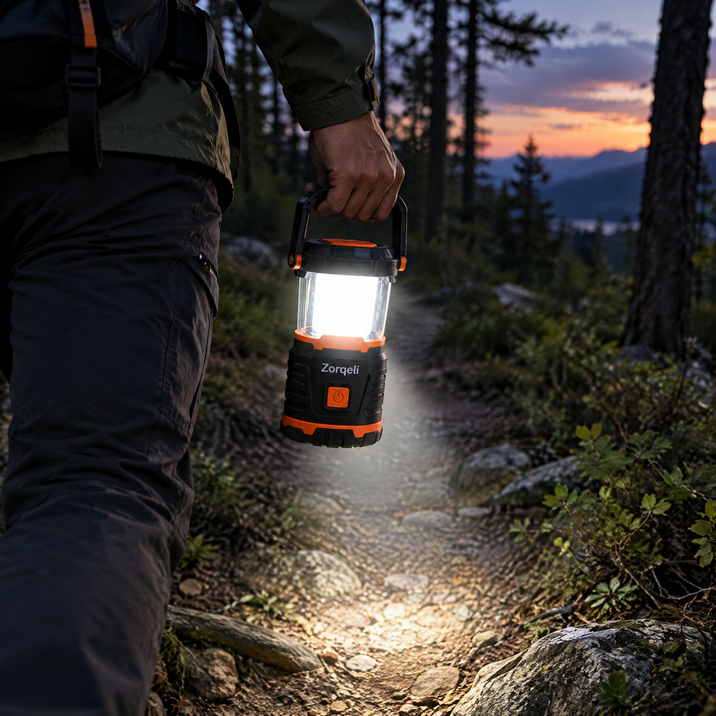 Zorqeli™ LED Camping Lantern with Power Bank