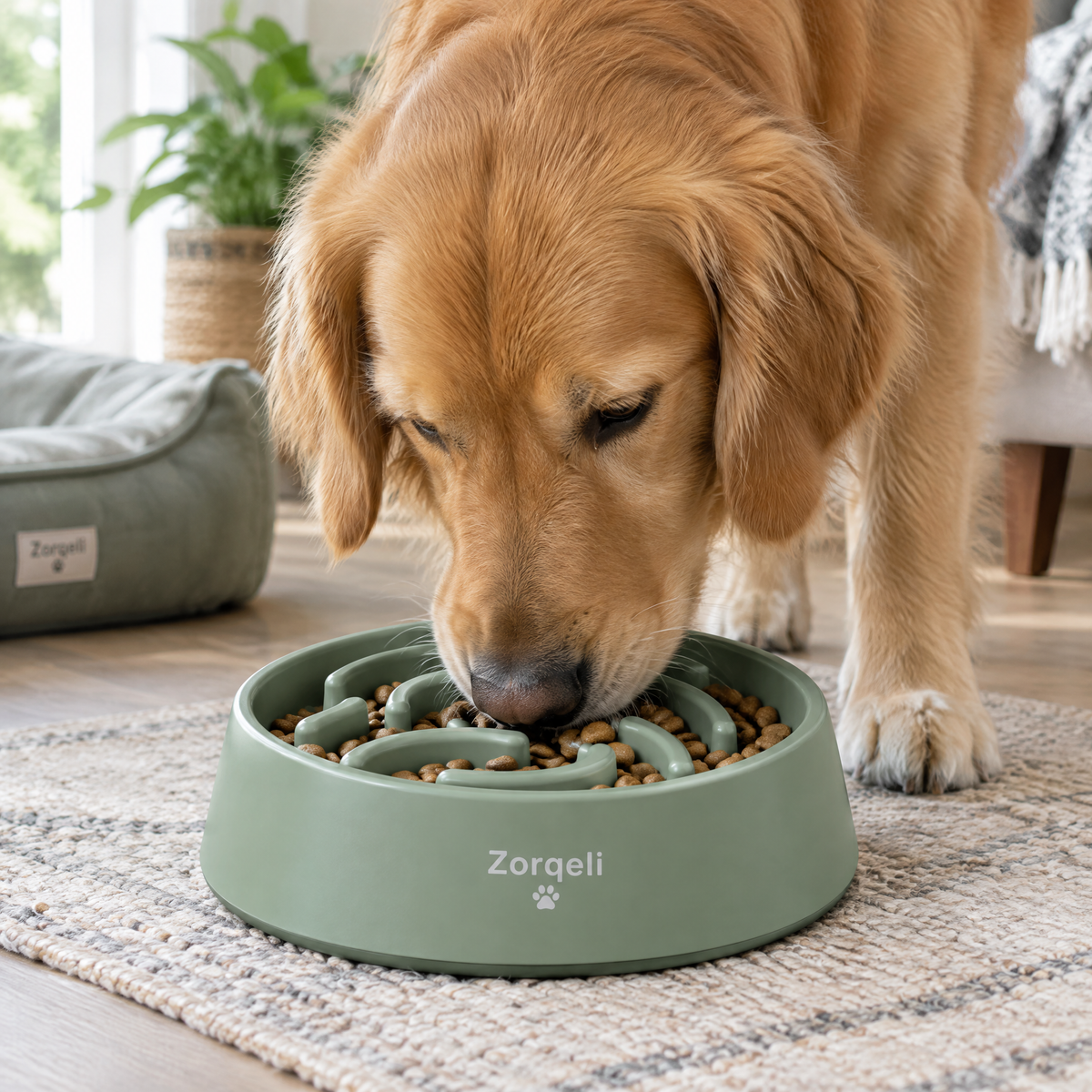 Zorqeli™ Non-Slip Slow Feeder Pet Bowl